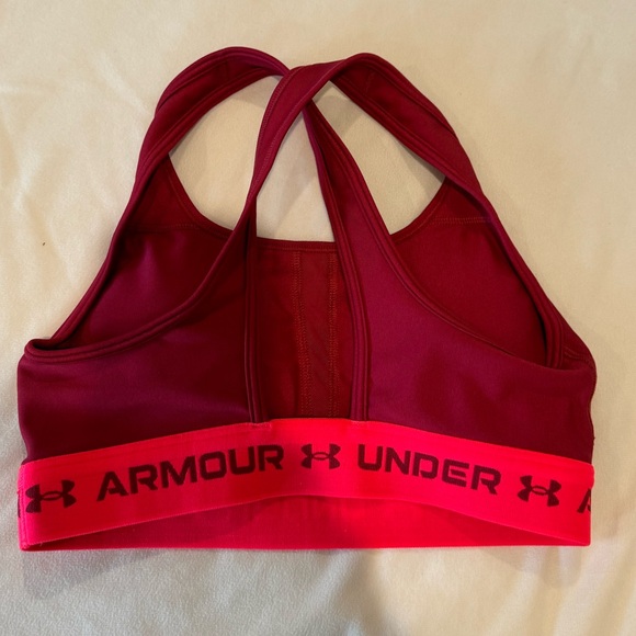 Maroon Under Armour Sports Bra - Picture 2 of 2
